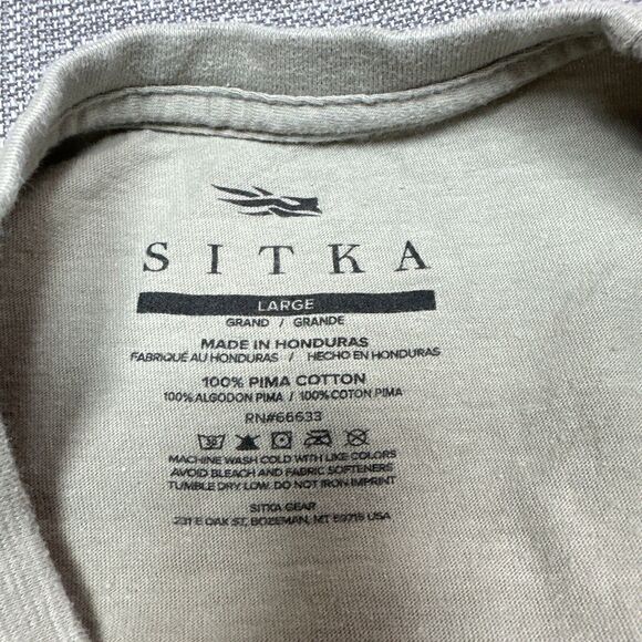 Sitka Shirt Mens Large Antler Evo Tee Short Sleeve Pullover Hunting Deer Outdoor - Picture 2 of 7